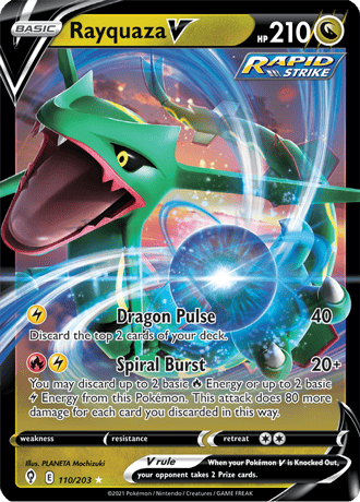 Rayquaza V 110-Evolving Skies
