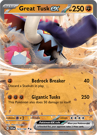 Great Tusk EX 123-Scarlet And Violet