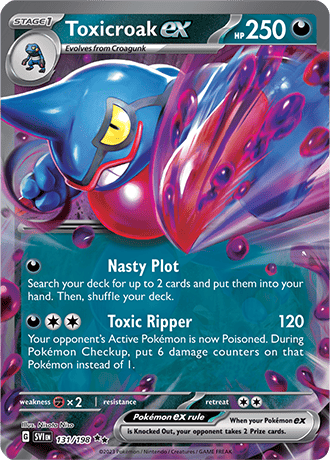 Toxicroak EX 131-Scarlet And Violet