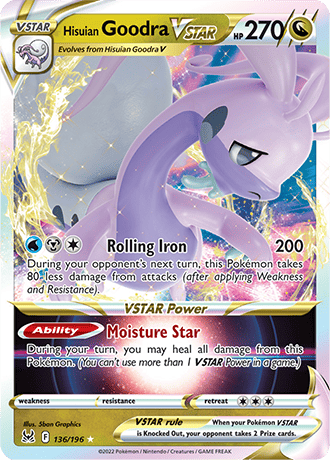 Hisuian Goodra Vstar 136-Lost Origin