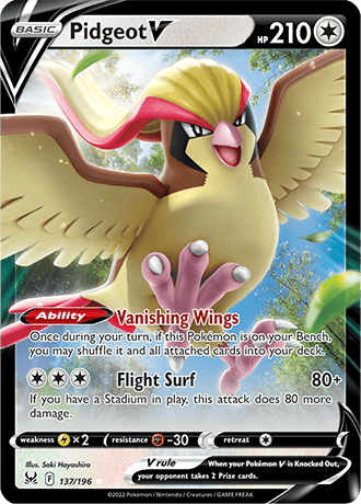 Pidgeot V 137-Lost Origin