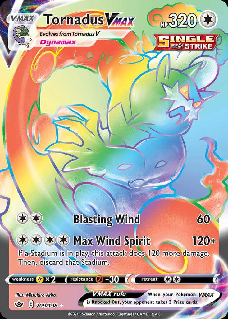 Tornadus Vmax 209-Chilling Reign