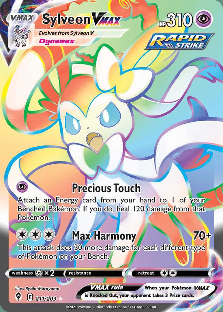 Sylveon Vmax 211-Evolving Skies