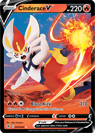 Cinderace V 043-Fusion Strike