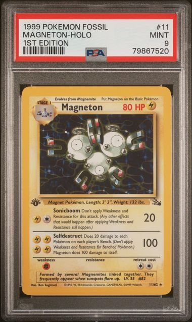 PSA 9 1ST Edition Magneton-Holo