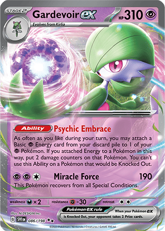Gardevoir EX 086-Scarlet And Violet