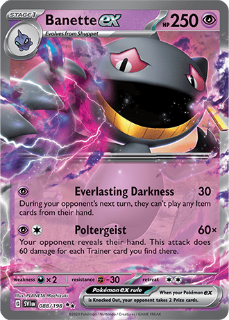 Banette EX 088-Scarlet And Violet