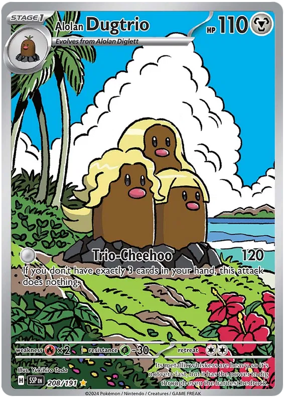 Alolan Dugtrio 208-Surging Sparks