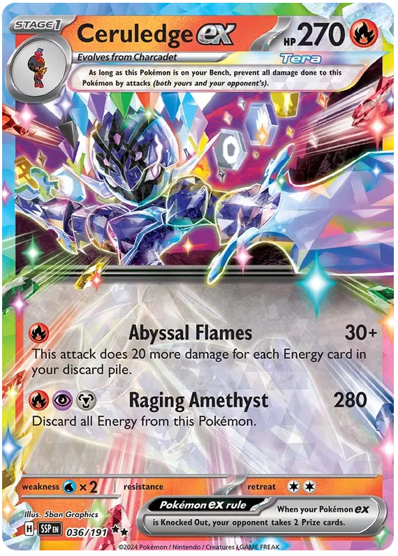 Ceruledge Ex 036-Surging Sparks