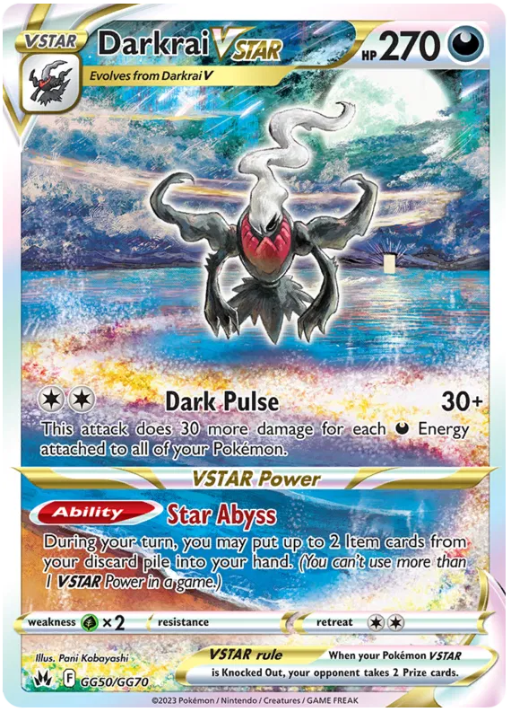Darkrai Vstar GG50-Crown Zenith