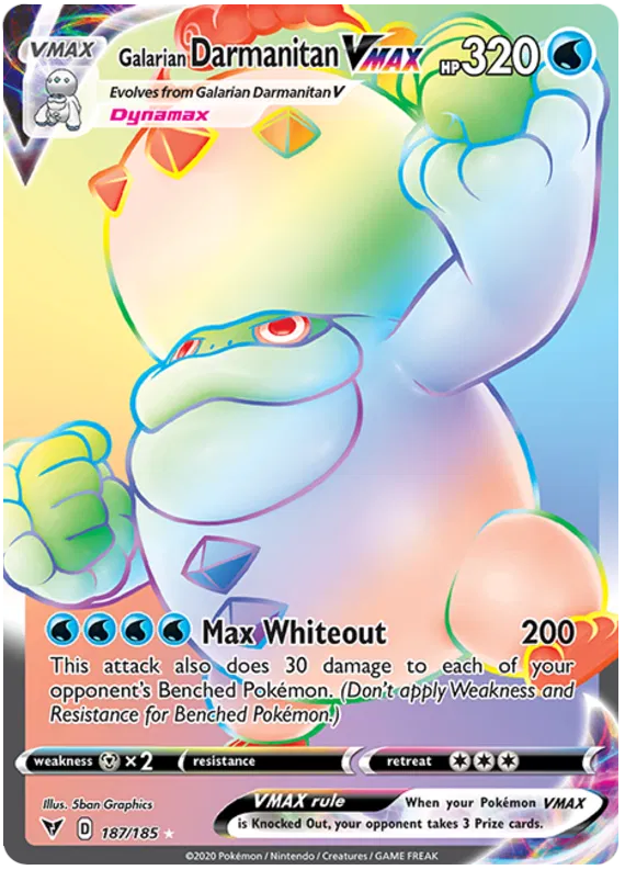 Galarian Darmanitan Vmax 187-Vivid Voltage