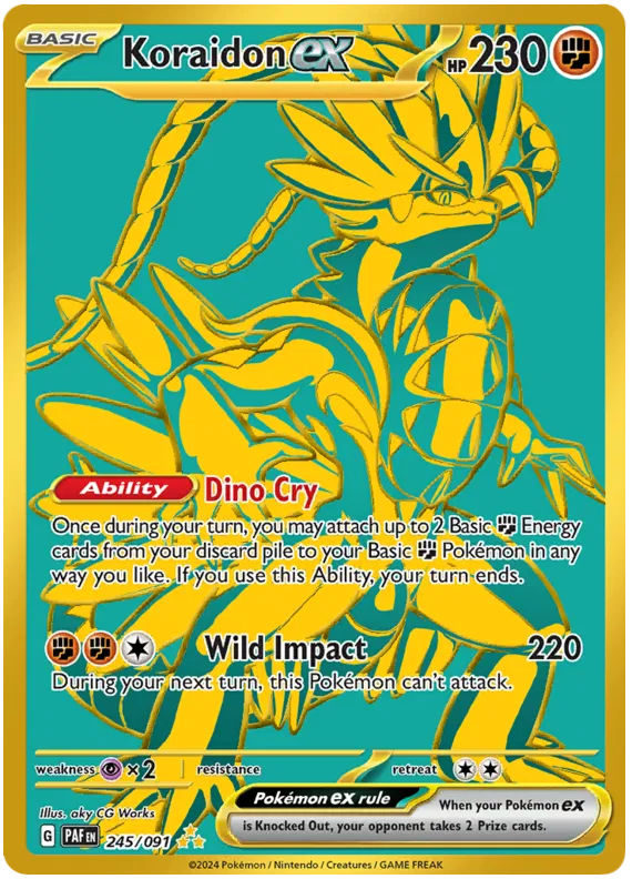 Koraidon Ex 245-Paldean Fates