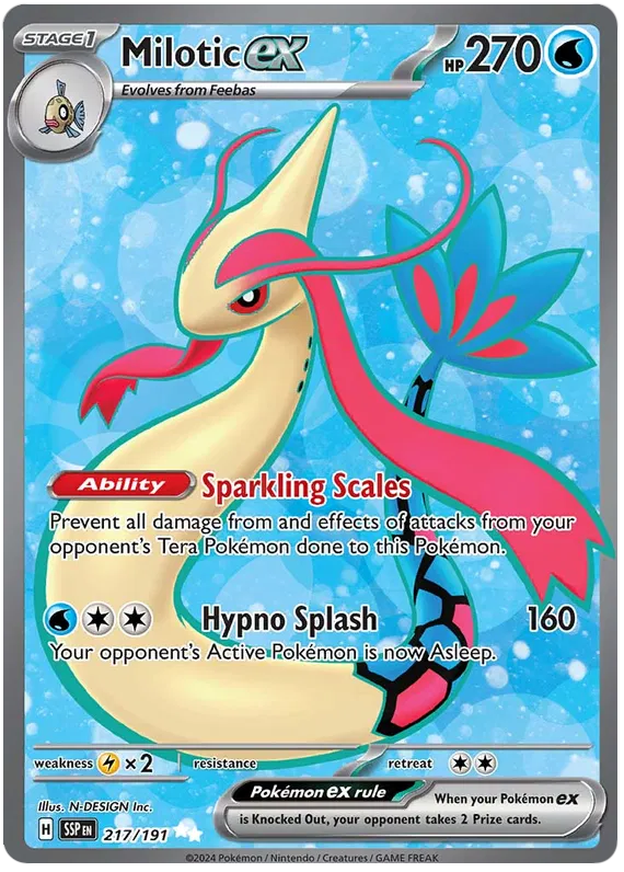 Milotic Ex 217-Surging Sparks