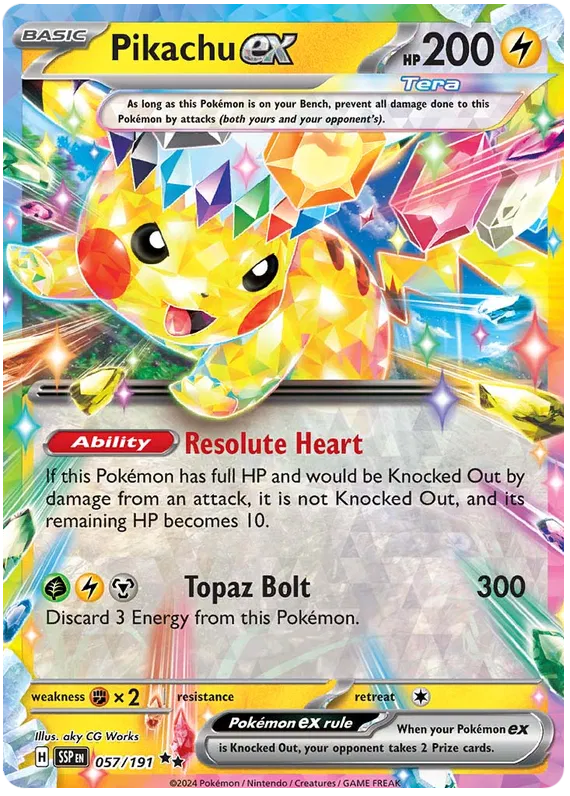 Pikachu Ex 057-Surging Sparks