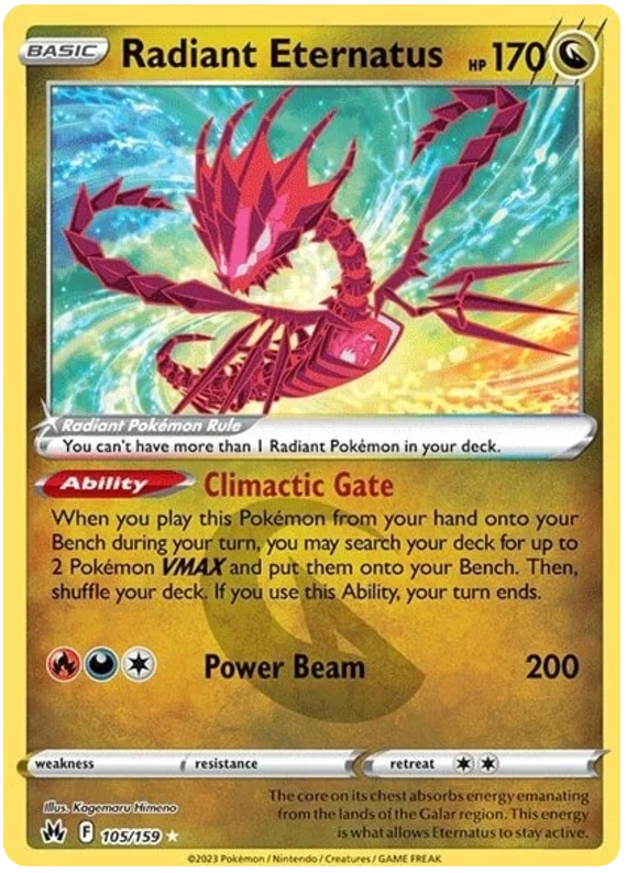 Radiant Eternatus 105-Crown Zenith