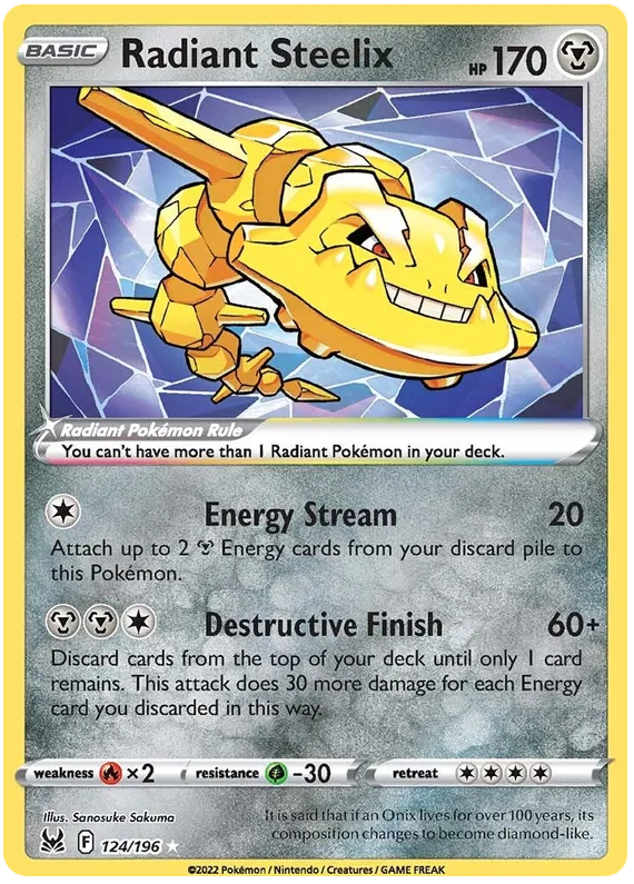 Radiant Steelix 124-Lost Origin