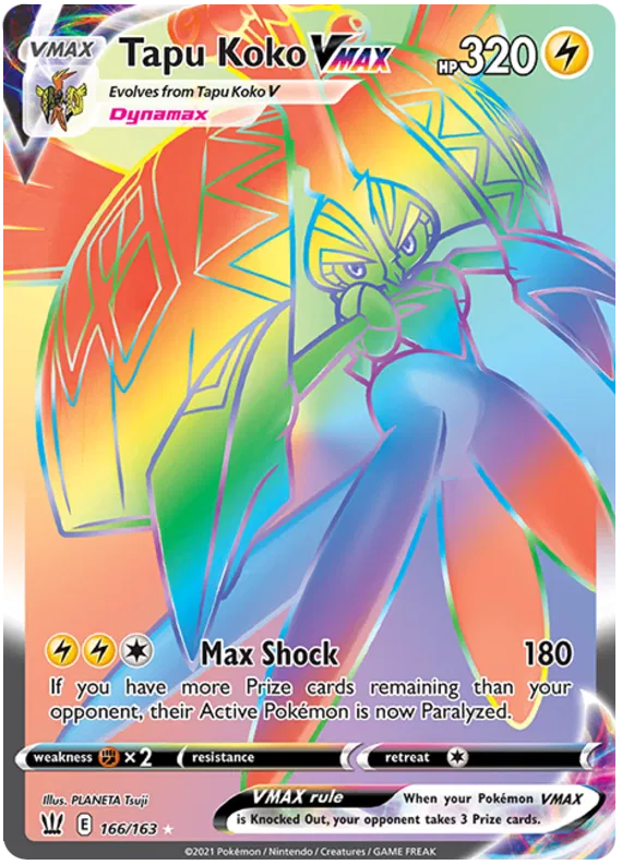 Tapu Koko Vmax 166-Battle Styles