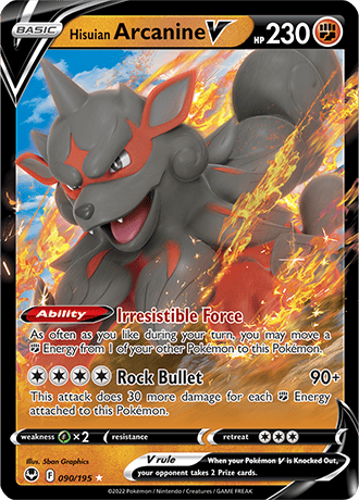 Hisuian Arcanine V 090-Silver Tempest