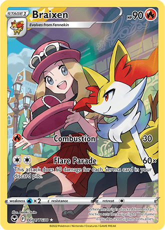Braixen TG01-Silver Tempest