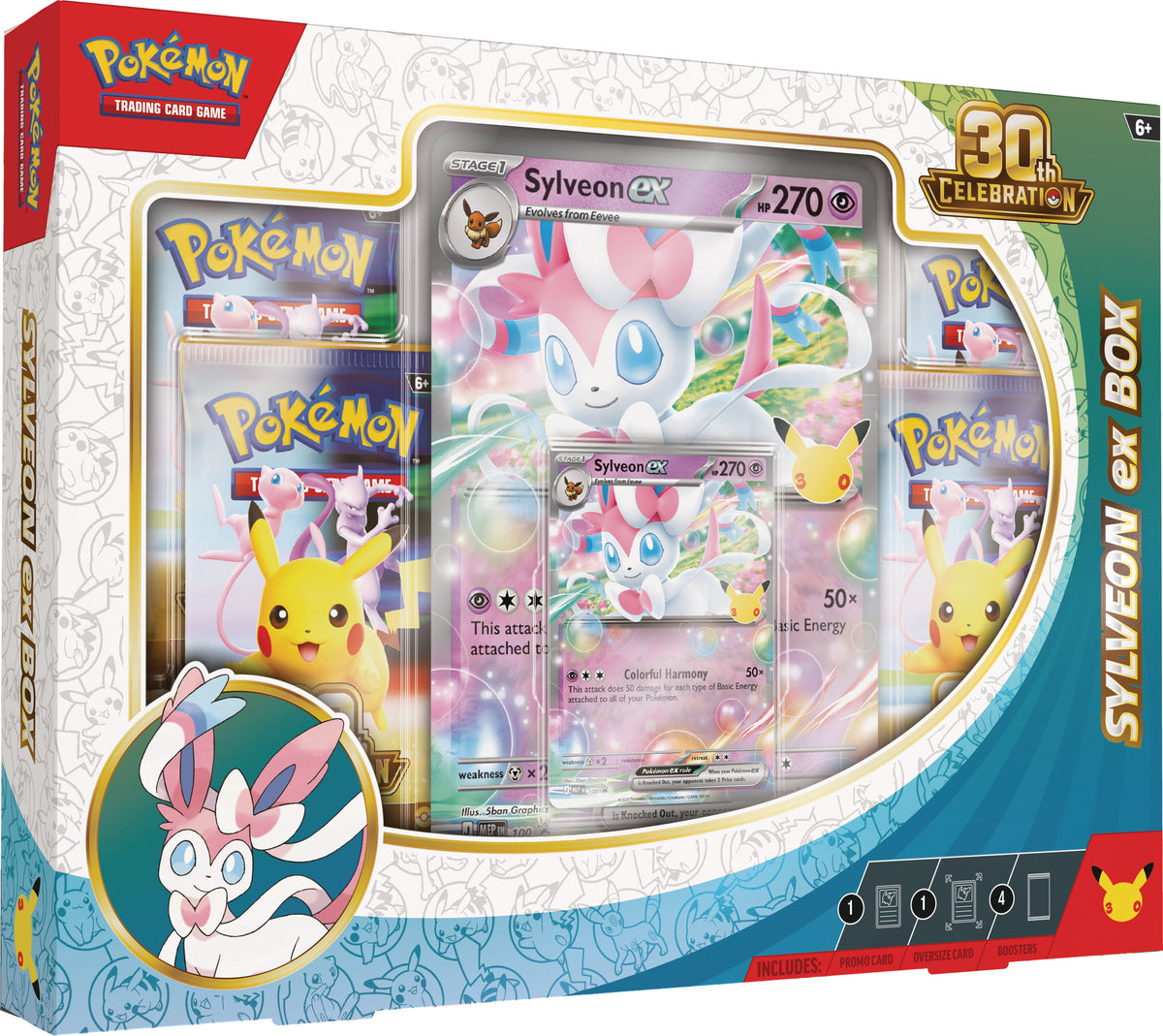 Pokemon 30th Celebration Sylveon ex Box