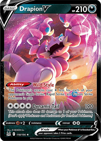 Drapion V 118-Lost Origin