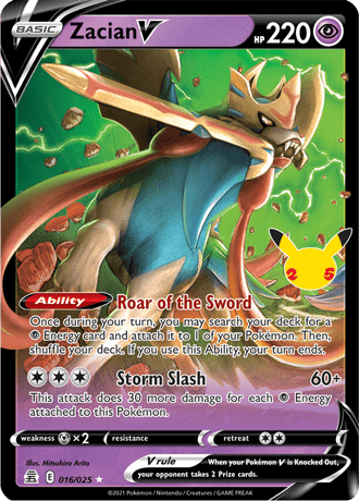 Zacian V 16-Celebrations