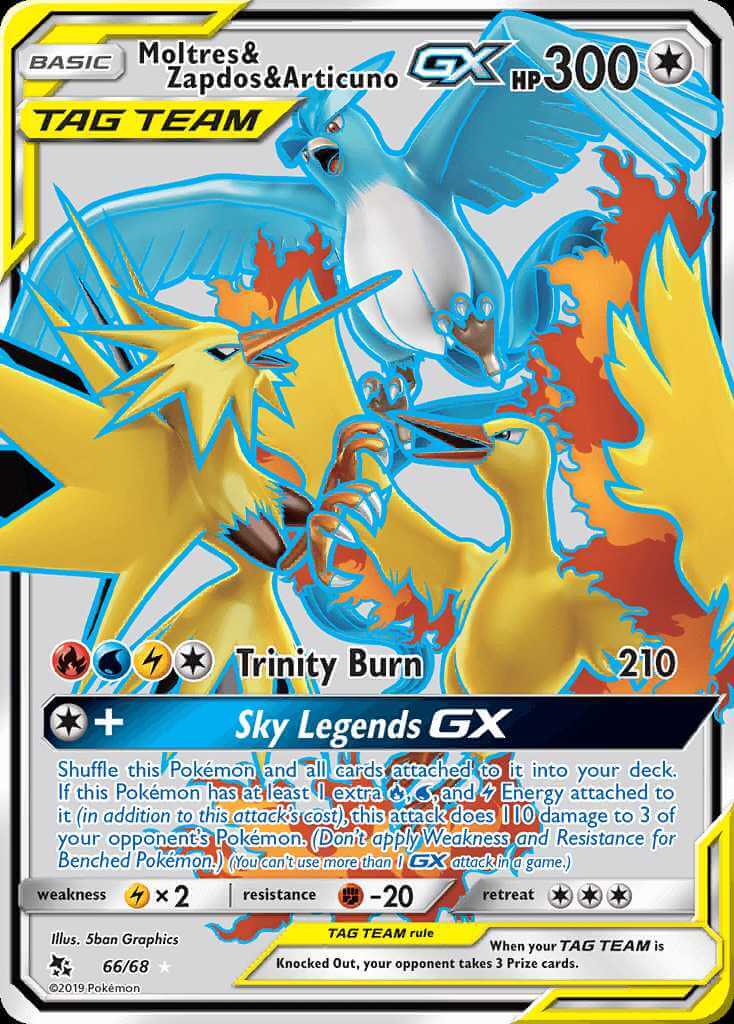 Moltres, Zapdos, Articuno GX - 66