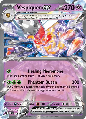 Vespiquen Ex 096-Obsidian Flames