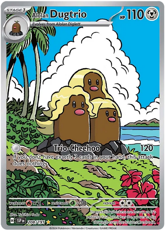 Alolan Dugtrio 208-Surging Sparks