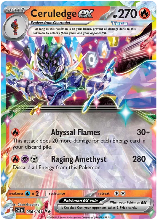 Ceruledge Ex 036-Surging Sparks