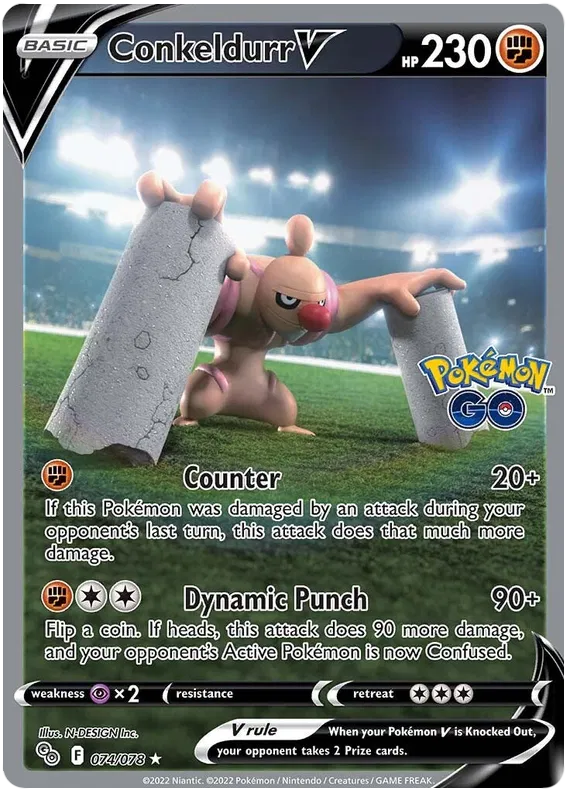 Conkeldurr V 074-Pokémon Go