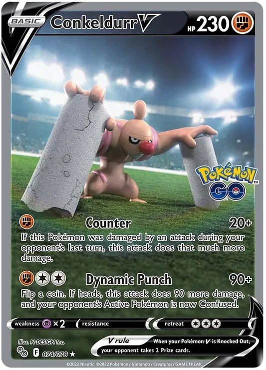 Conkeldurr V 074-Pokémon Go
