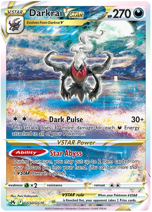 Darkrai Vstar GG50-Crown Zenith
