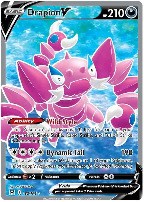 Drapion V 182-Lost Origin