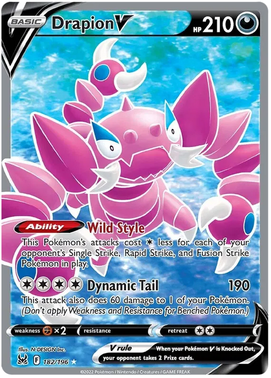 Drapion V 182-Lost Origin