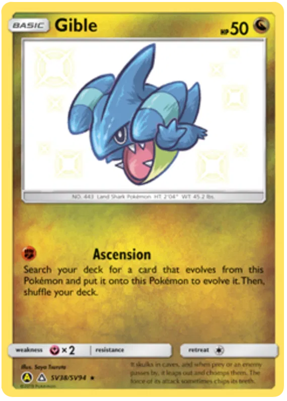 Gible SV38-Hidden Fates