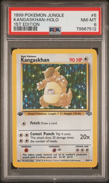 PSA 8 1ST Edition Kangaskhan-Holo