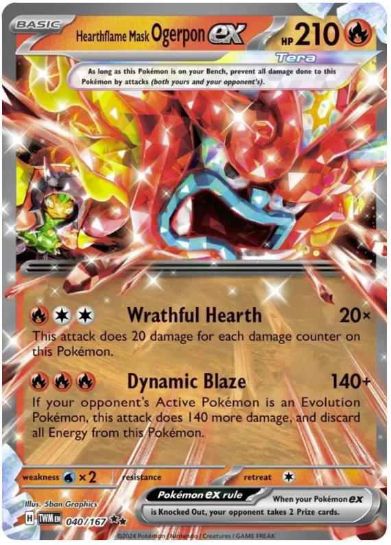 Hearthflame Mask Ogerpon Ex 40-Twilight Masquerade