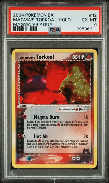 PSA 6 Team Magma's Torkoal-Holo