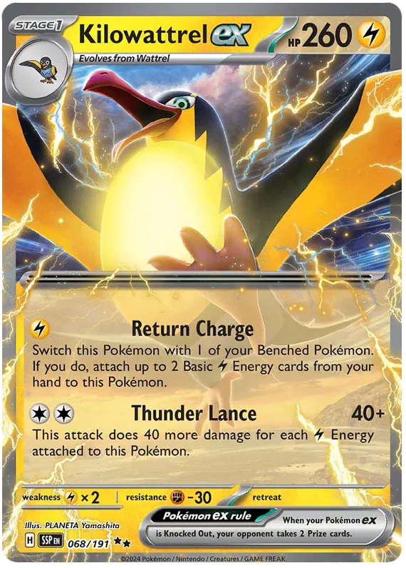 Kilowattrel Ex 068-Surging Sparks