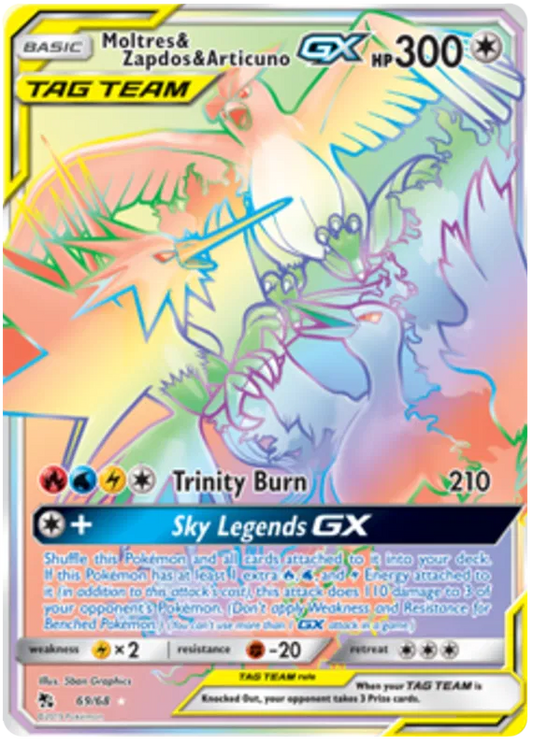 Moltres & Zapdos & Articuno GX 69-Hidden fates