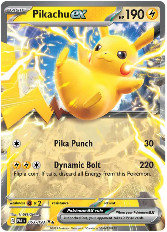 Pikachu EX 063-Paldea Evolved