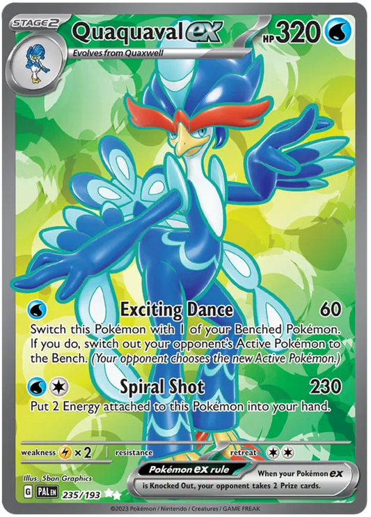 Quaquaval EX - 235 Paldea Evolved
