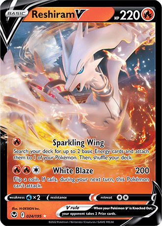 Reshiram V 024-Silver Tempest