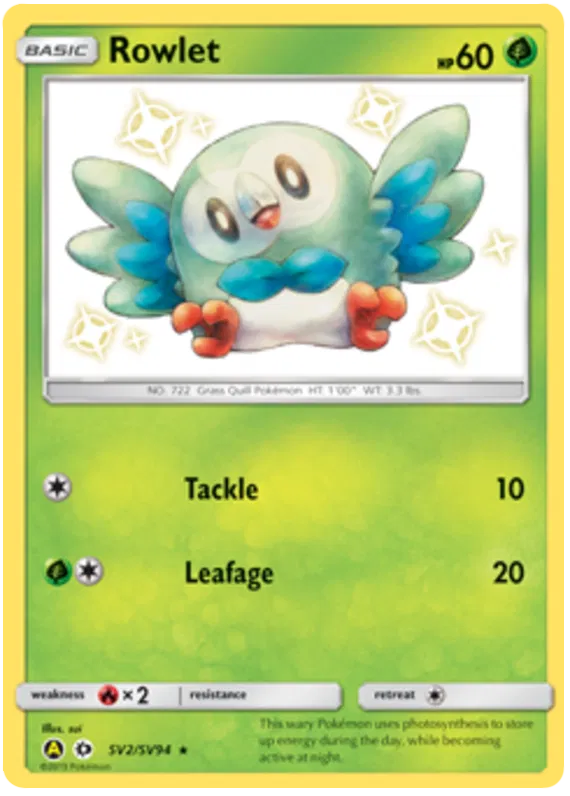 Rowlet SV2-Hidden Fates