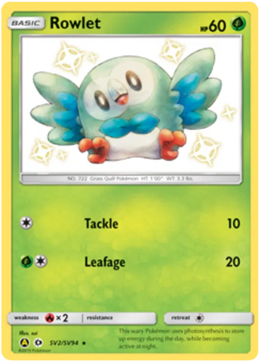 Rowlet SV2-Hidden Fates