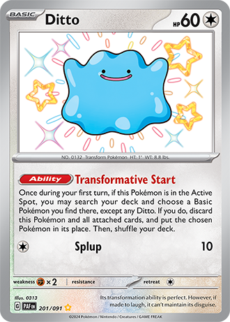 Ditto 201-Paldean Fates