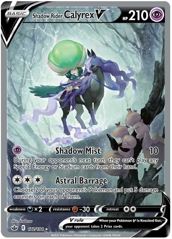 Shadow Rider Calyrex V 172-Chilling Reign