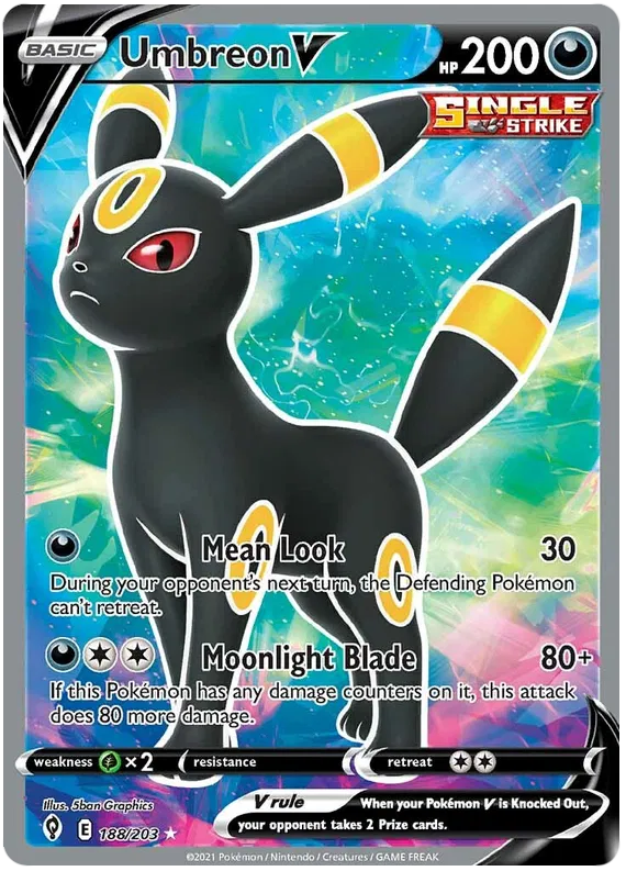 Umbreon V 188-Evolving Skies