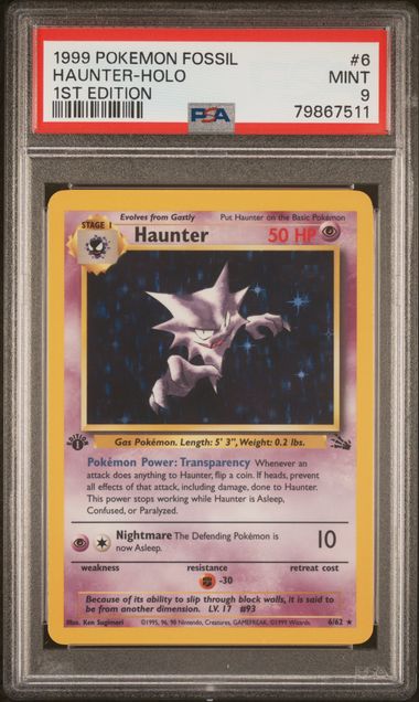 PSA 9 1ST Edition Haunter-Holo